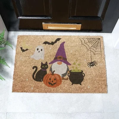Dunelm Artsy Mats Halloween Icons Coir Doormat