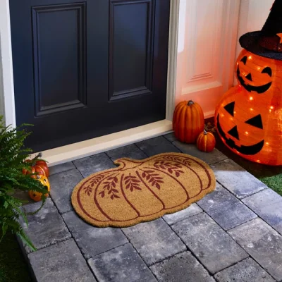 Dunelm Pumpkin Coir Doormat