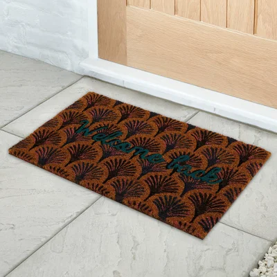 Dunelm Welcome Back Doormat Purple