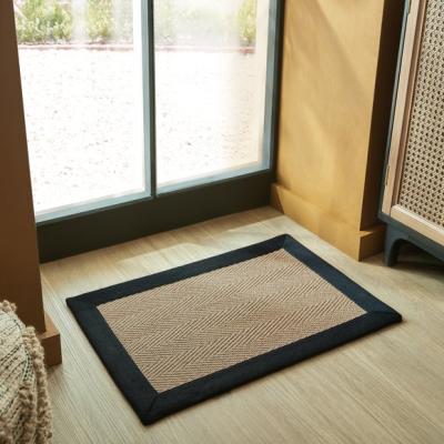 Dunelm Herringbone Jute Border Doormat