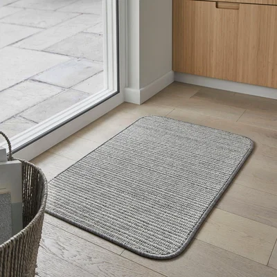 Dunelm PractiMat Eleni Washable Doormat Eleni Grey