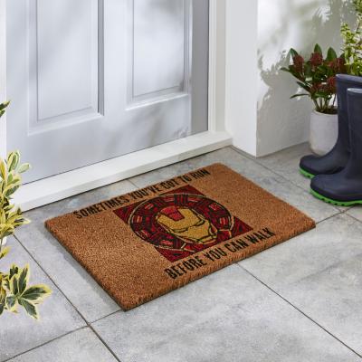Dunelm Iron Man Coir Doormat Multi Coloured