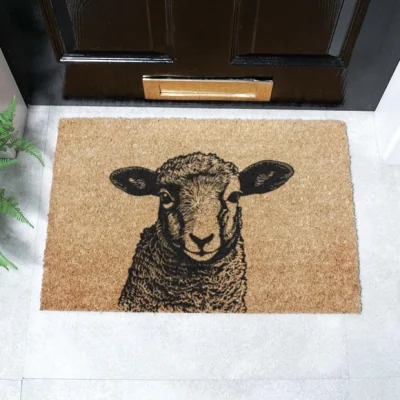 Dunelm Artsy Mats Lamb Coir Doormat