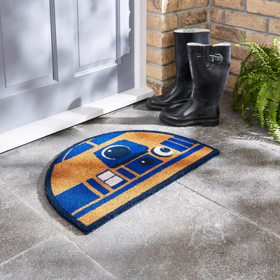 Dunelm Star Wars R2D2 Doormat Blue