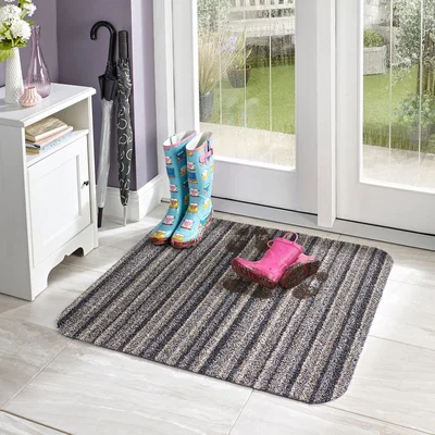 Dunelm Bold Stripe Marvel Mat Slate