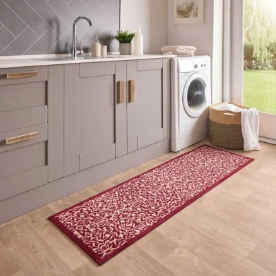 Dunelm Marvel Printed Arts and Crafts Floral Washable Mat