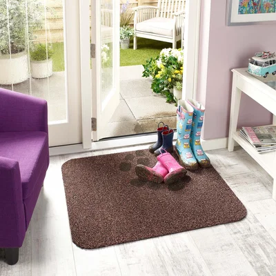 Dunelm Marvel Mats Washable Doormat Rust (Orange)