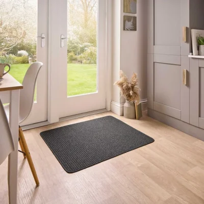 Dunelm Marvel Boucle Hi Low Textured Washable Mat
