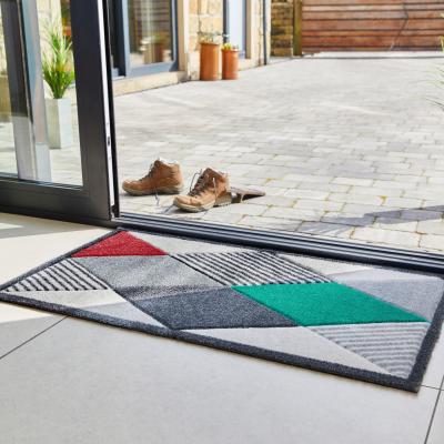 Dunelm JVL Solemate Latex Gem Doormat Grey