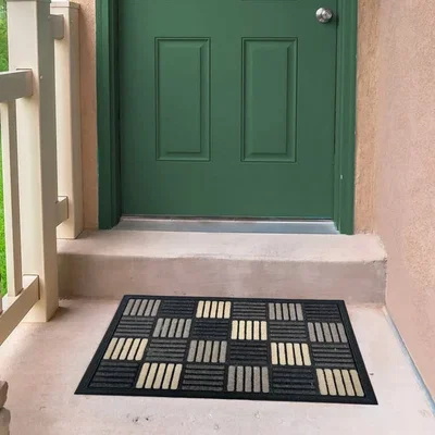 Dunelm Scrape N Sorb Squares Outdoor Doormat