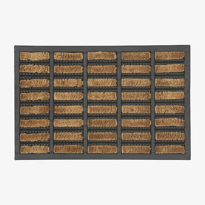Dunelm Coir Boot scraper Doormat Natural