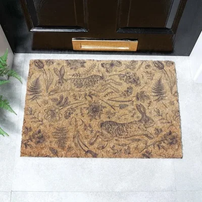 Dunelm Artsy Mats Hare Print Coir Doormat