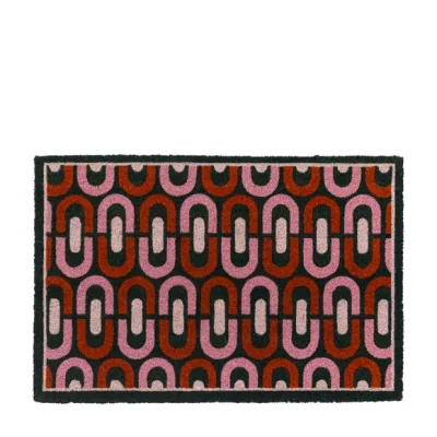 Dunelm Cedar and Sage Chain Patterned Coir Doormat