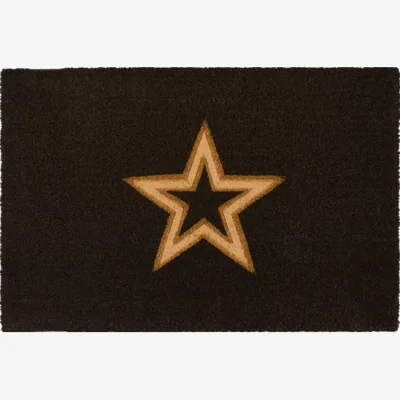 Dunelm Cedar and Sage Single Star Cut Out Coir Doormat