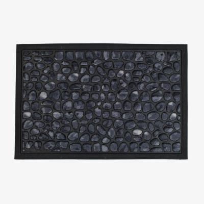 Dunelm Scrape N' Sorb Grey Pebbles Doormat Grey