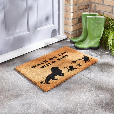Dunelm Disney Lion King Doormat Black