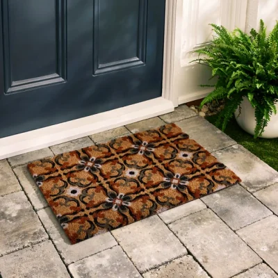 Dunelm Global Trellis Coir Doormat