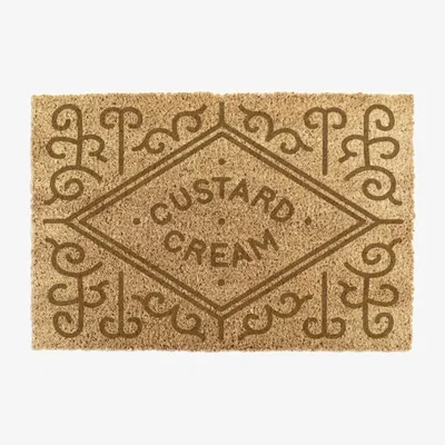 Dunelm Artsy Mats Custard Cream Coir Doormat