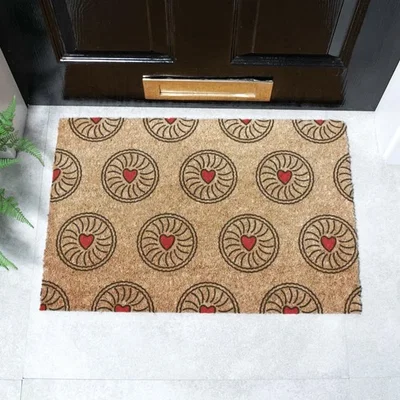 Dunelm Artsy Mats Jam Biscuit Coir Doormat