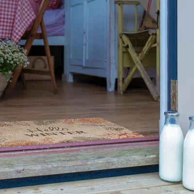 Dunelm Artsy Mats Hello Winter Coir Doormat