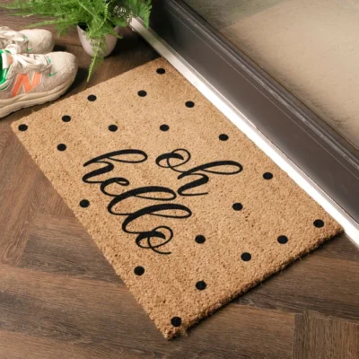 Dunelm Artsy Mats Oh Hello Coir Doormat