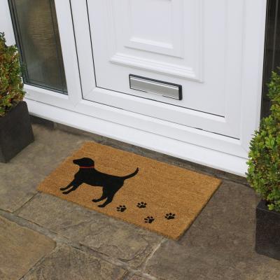 Dunelm JVL Eco Latex Puppy Love Coir Doormat Natural