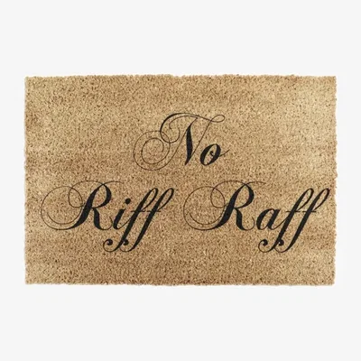 Dunelm Artsy Mats No Riff Raff Coir Doormat