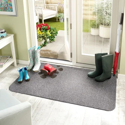 Dunelm Marvel Mats Washable Doormat Slate Grey