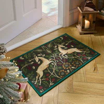 Dunelm Heritage Deer Washable Mat