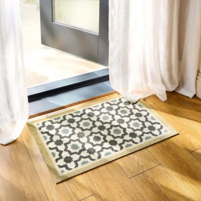 Dunelm Marvel Printed Tile Washable Doormat