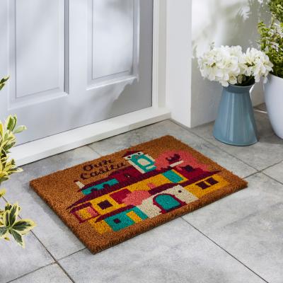 Dunelm Encanto Coir Doormat Multi Coloured