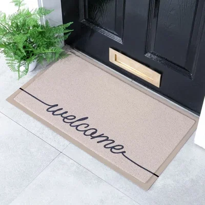 Dunelm Artsy Mats Welscribble Indoor Outdoor Doormat