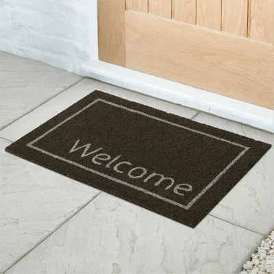 Dunelm Welcome Doormat Grey