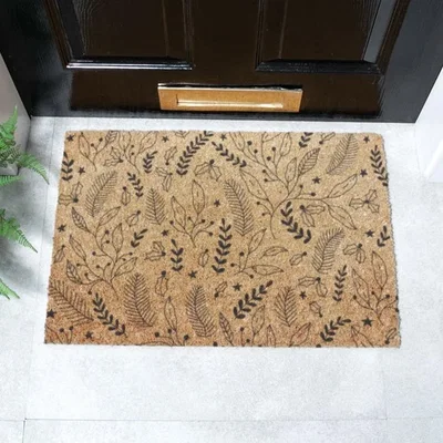 Dunelm Artsy Mats Winter Foliage Coir Doormat