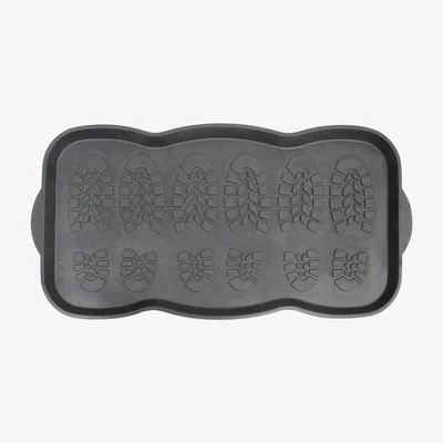 Dunelm JVL Ox Rubber Tray Mat Black