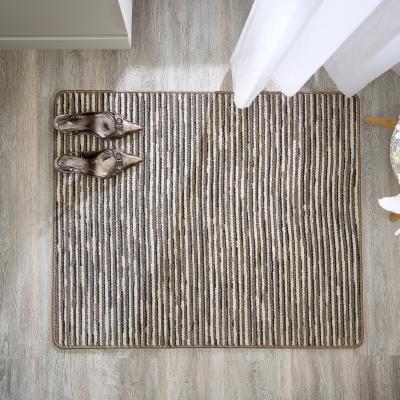 Dunelm Marvel Boucle Broken Stripes Washable Doormat