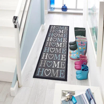 Dunelm Marvel Home Washable Doormat Grey