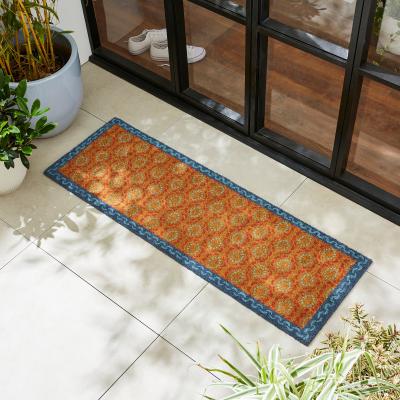 Dunelm Tile Printed Patio Coir Doormat MultiColoured