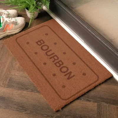 Dunelm Artsy Mats Bourbon Biscuit Coir Doormat