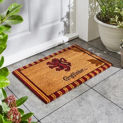 Dunelm Harry Potter Gryffindor Indoor Outdoor Doormat Red