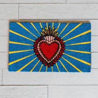 Graham & Green Heart Design Doormat 45 x 75cm