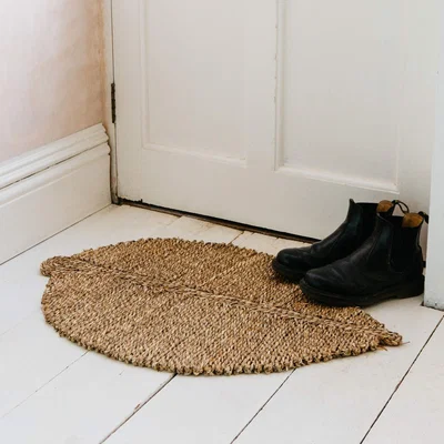 Graham & Green Natural Seagrass Leaf Doormat