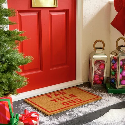 Habitat Habitat Fab-Yule-Ous Christmas Doormat