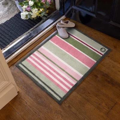 Hug Rug Country Rose Stripe Washable Doormat