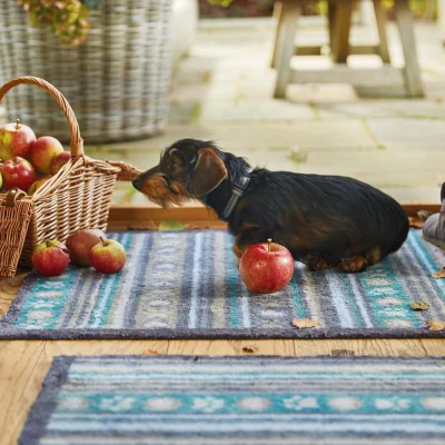 Hug Rug Pet 80 Paw Stripes Washable Doormat