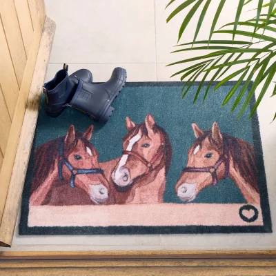 Hug Rug Stable Horses Washable Doormat