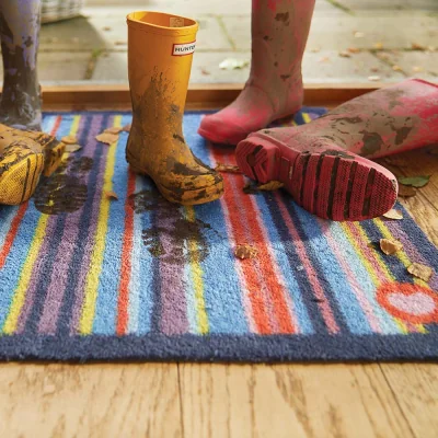 Hug Rug Stripe 85 Multi Washable Doormat