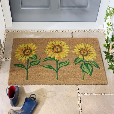 Hug Rug Multi Sunflowers Coir Doormat