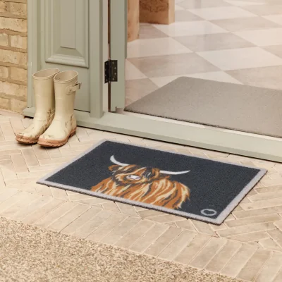 Hug Rug Highland Cow 1 Outdoor Doormat