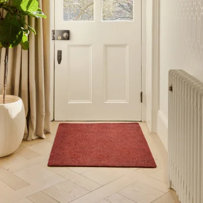 Hug Rug Plain Fleck - Terracotta Doormat